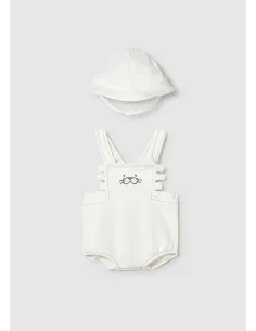 Peto corto y gorro - Blanco    