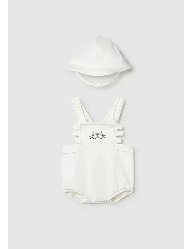 Peto corto y gorro - Blanco    