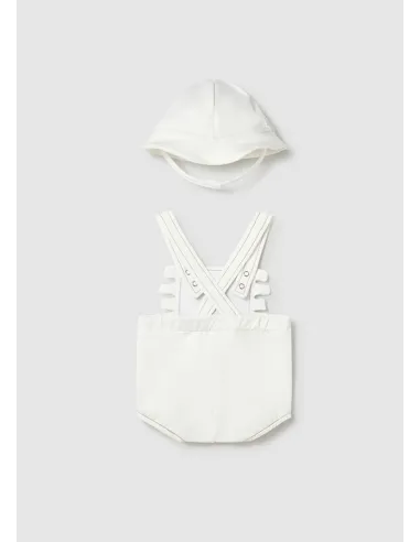 Peto corto y gorro - Blanco    