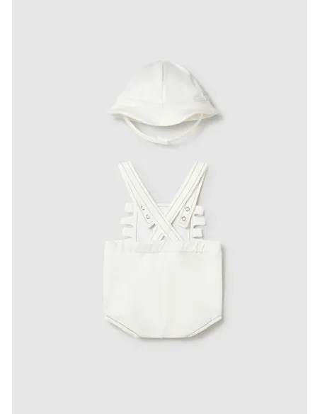 Peto corto y gorro - Blanco    