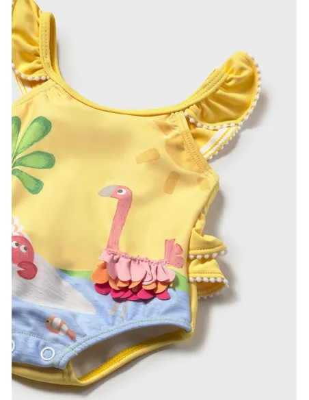 Bañador y gorro - Mostaza   