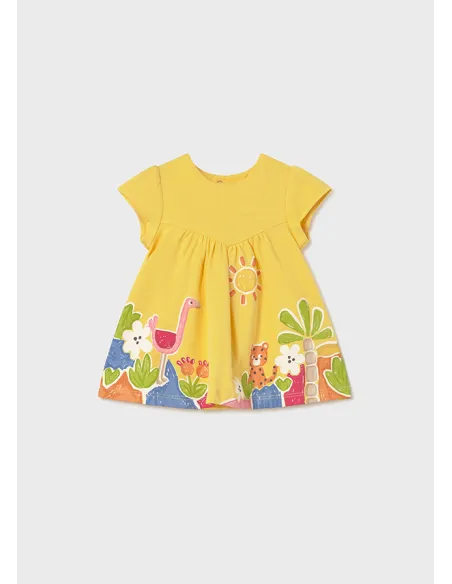 Vestido punto - Mostaza