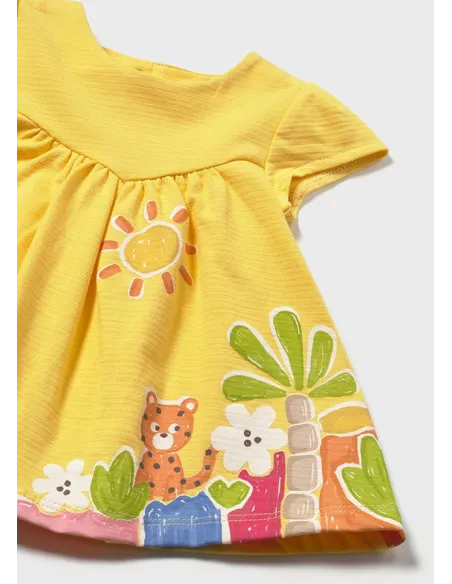 Vestido punto - Mostaza