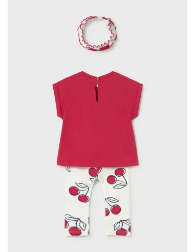 Conj. leggings con diadema - Rojo      