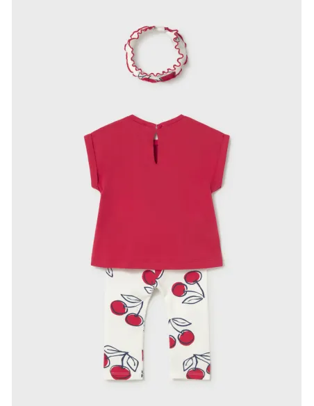 Conj. leggings con diadema - Rojo      