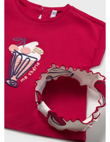 Conj. leggings con diadema - Rojo      