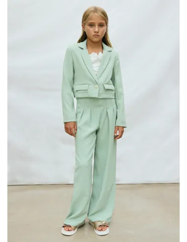 Chaqueta crepe - Salvia    