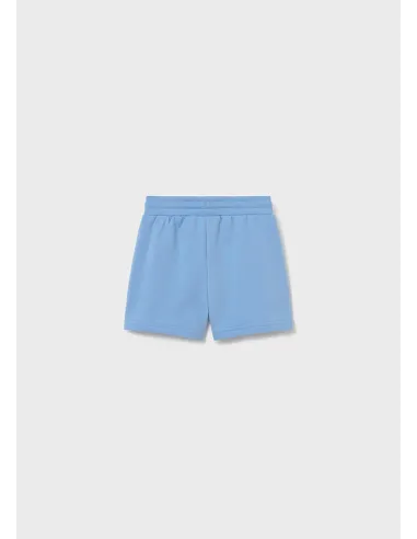 Bermuda felpa basica - Celeste   