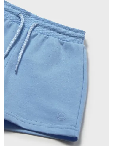 Bermuda felpa basica - Celeste   