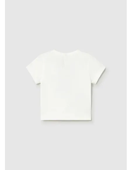 Camiseta m/c perro - Nata      