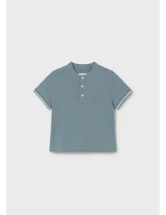 Polo m/c cuello mao - Jade      