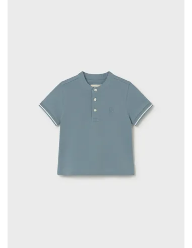 Polo m/c cuello mao - Jade      