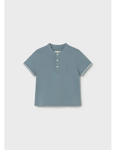 Polo m/c cuello mao - Jade      
