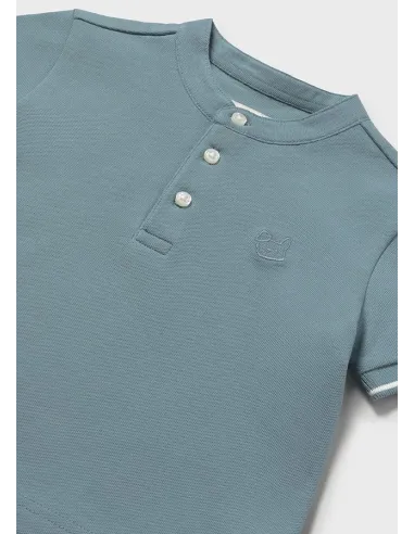 Polo m/c cuello mao - Jade      