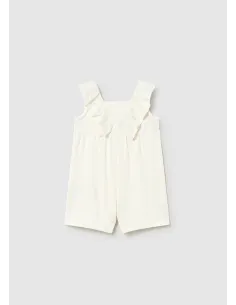 Mono corto combinado guipur - Crudo     