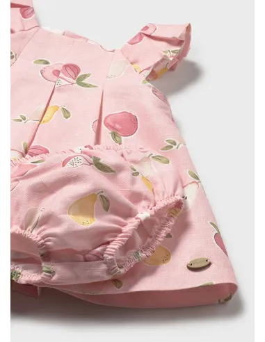 Vestido lino estampado - Rose      