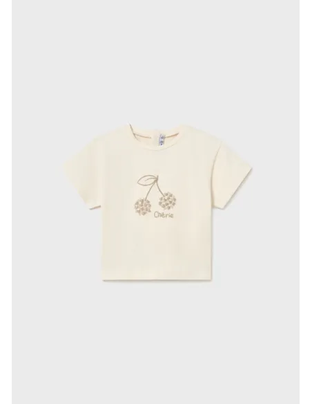 Camiseta m/c basica - Hueso     