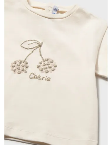 Camiseta m/c basica - Hueso     