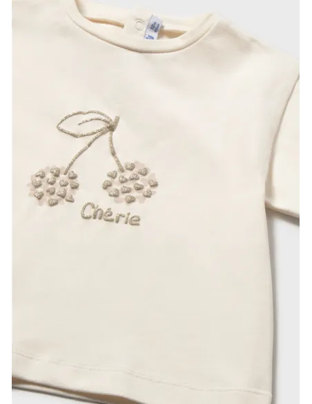 Camiseta m/c basica - Hueso     