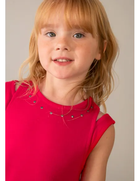 Vestido cut out tachuelas - Persimon  