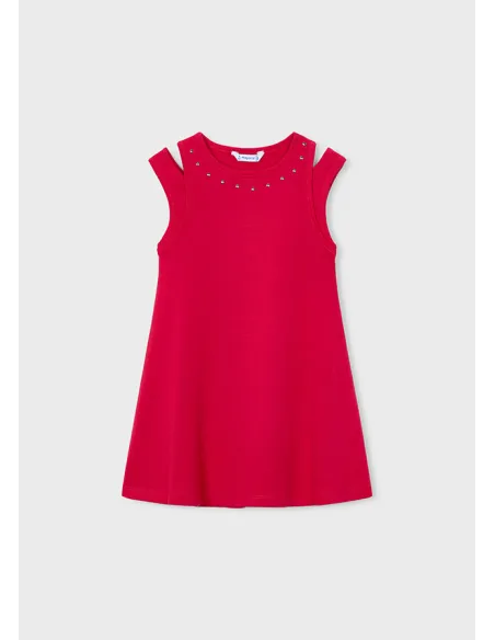 Vestido cut out tachuelas - Persimon  