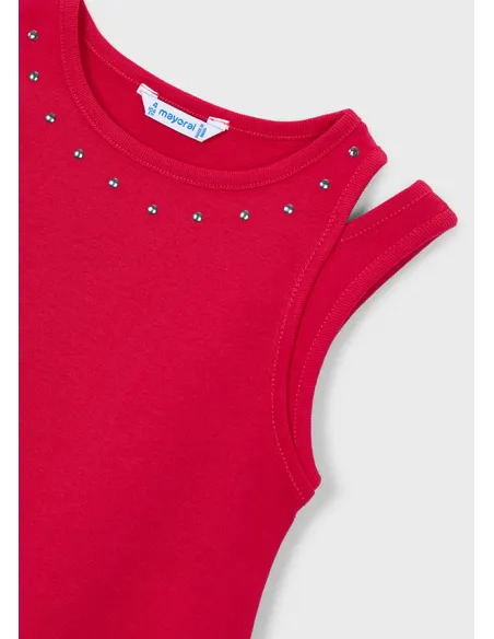 Vestido cut out tachuelas - Persimon  