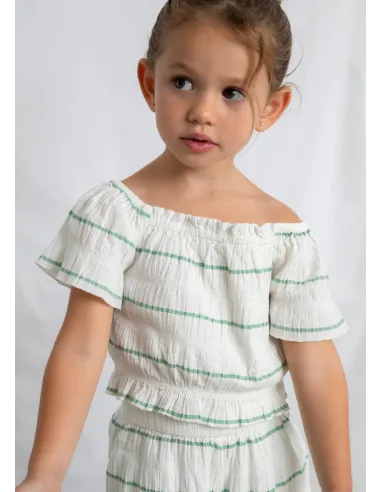 Conj. pantalon largo rayas - Crd-menta 