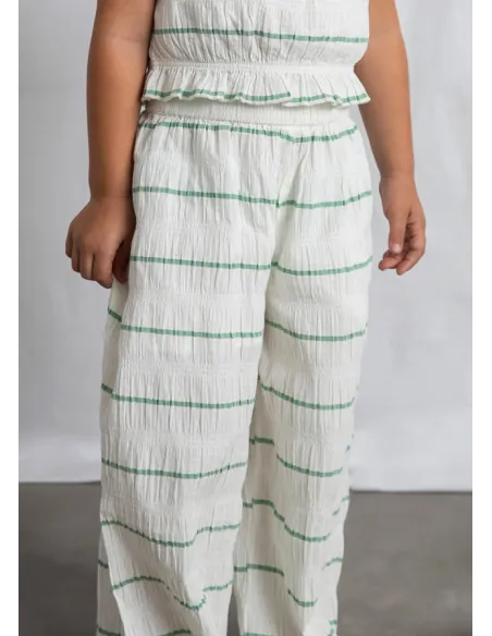 Conj. pantalon largo rayas - Crd-menta 