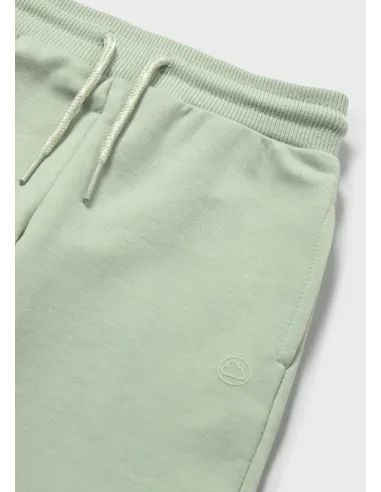 Pantalon felpa basico puños - Matcha