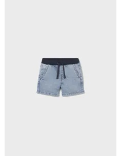 Bermuda soft denim jogger - Claro     