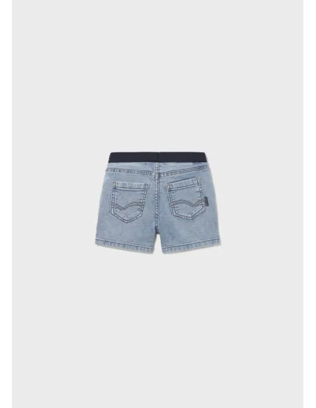 Bermuda soft denim jogger - Claro     