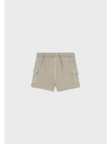 Bermuda felpa deslavada - Piedra    