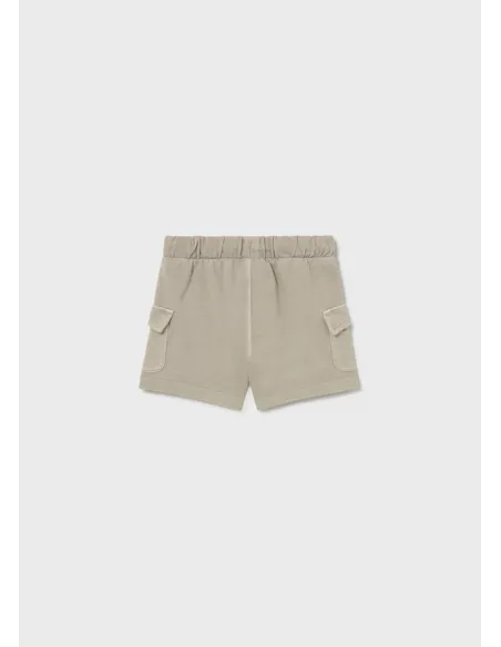 Bermuda felpa deslavada - Piedra    