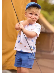 Bermuda felpa deslavada - Atolon    