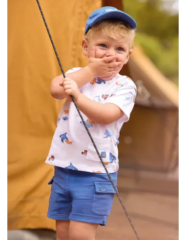 Bermuda felpa deslavada - Atolon    