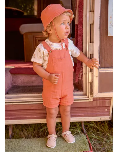 Conj. peto bambula 3 piezas - Arcilla   