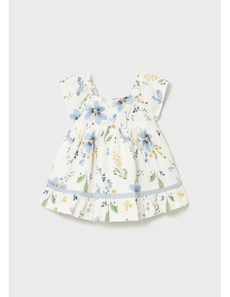 Vestido estampado - Cielo     