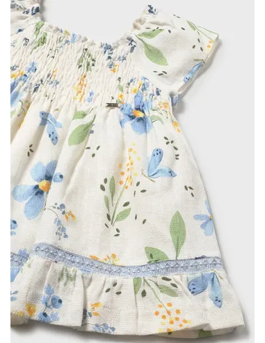 Vestido estampado - Cielo     