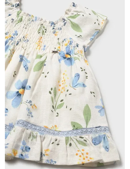 Vestido estampado - Cielo     