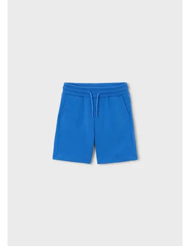 Bermuda felpa basica - Azul      