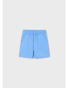 Bermuda felpa basica - Celeste   