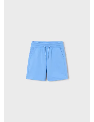Bermuda felpa basica - Celeste   