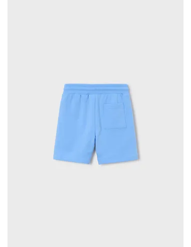 Bermuda felpa basica - Celeste   