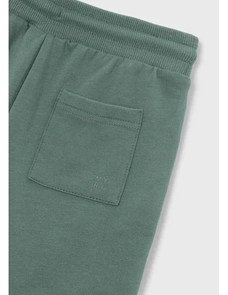 Bermuda felpa basica - Verde     