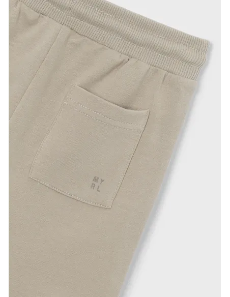 Bermuda felpa basica - Topo      