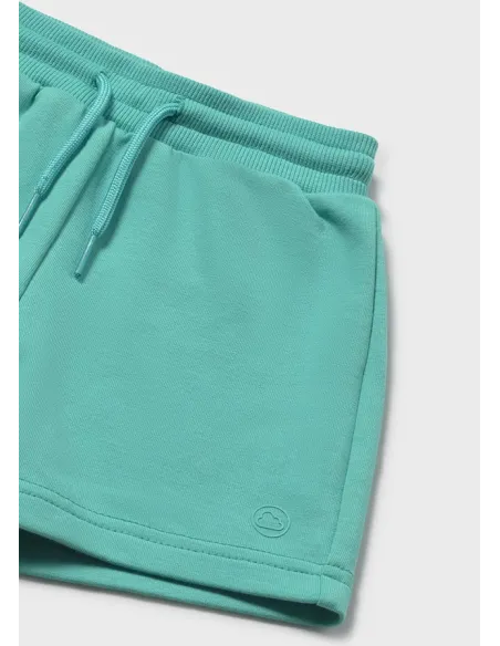 Bermuda felpa basica - Turquesa  