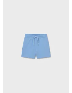 Bermuda felpa basica - Celeste   