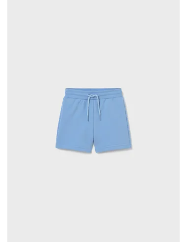Bermuda felpa basica - Celeste   