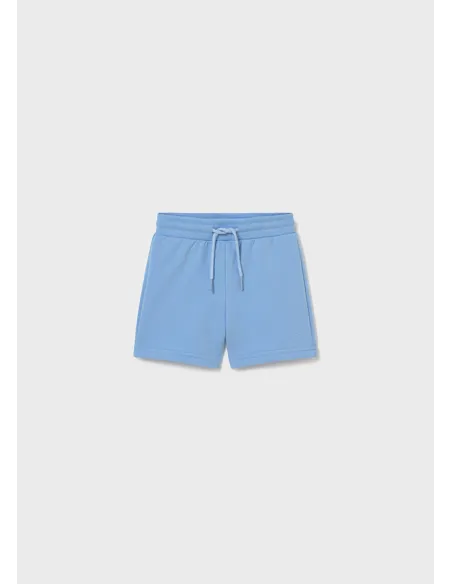 Bermuda felpa basica - Celeste   