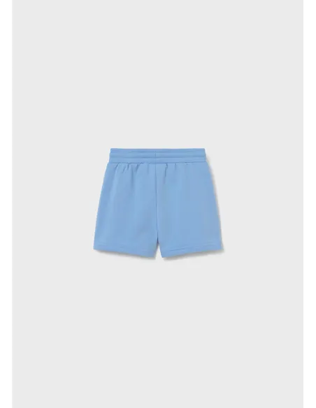 Bermuda felpa basica - Celeste   